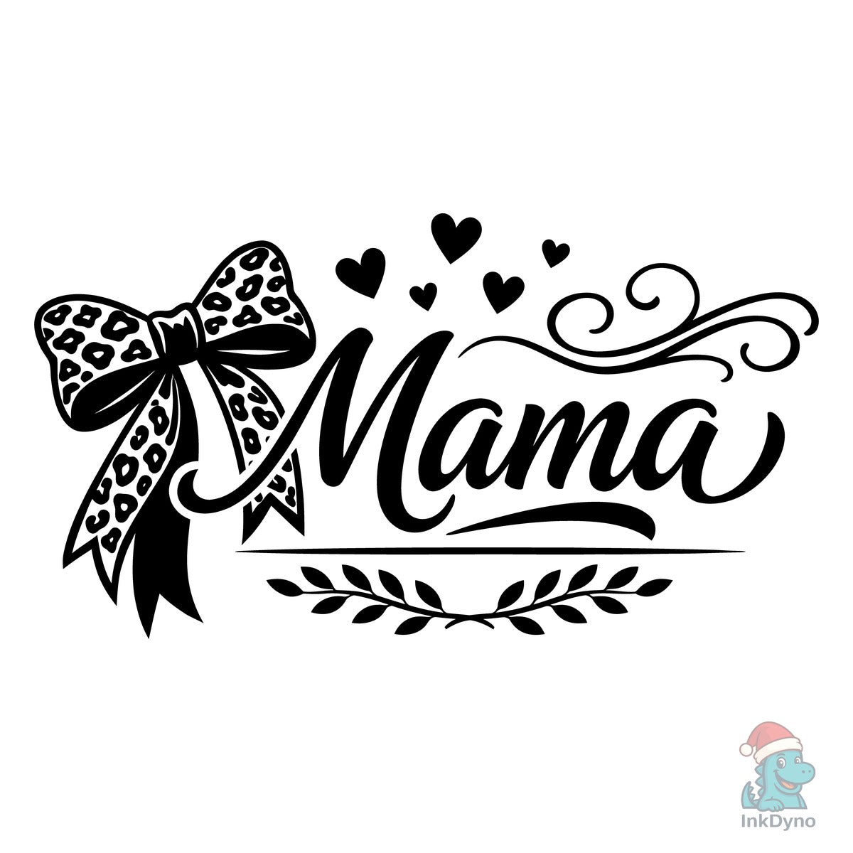 Elegant Leopard Bow Mama Script
