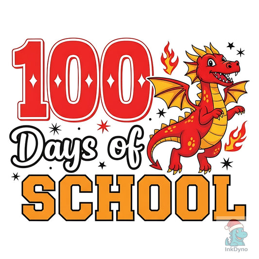 100 Days of School Dragon - DTF Transfer
