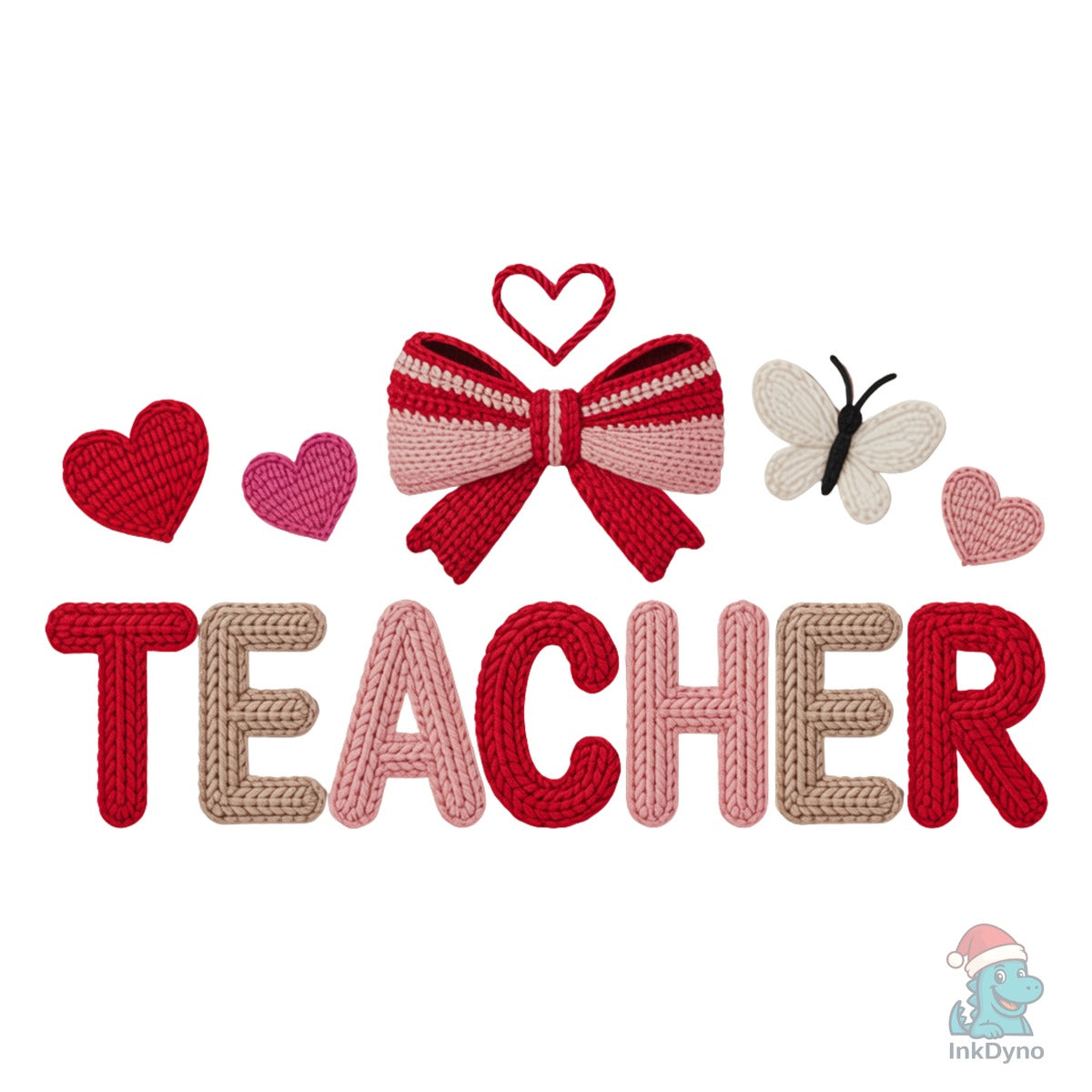 Valentine Day Teacher Coquette Bow