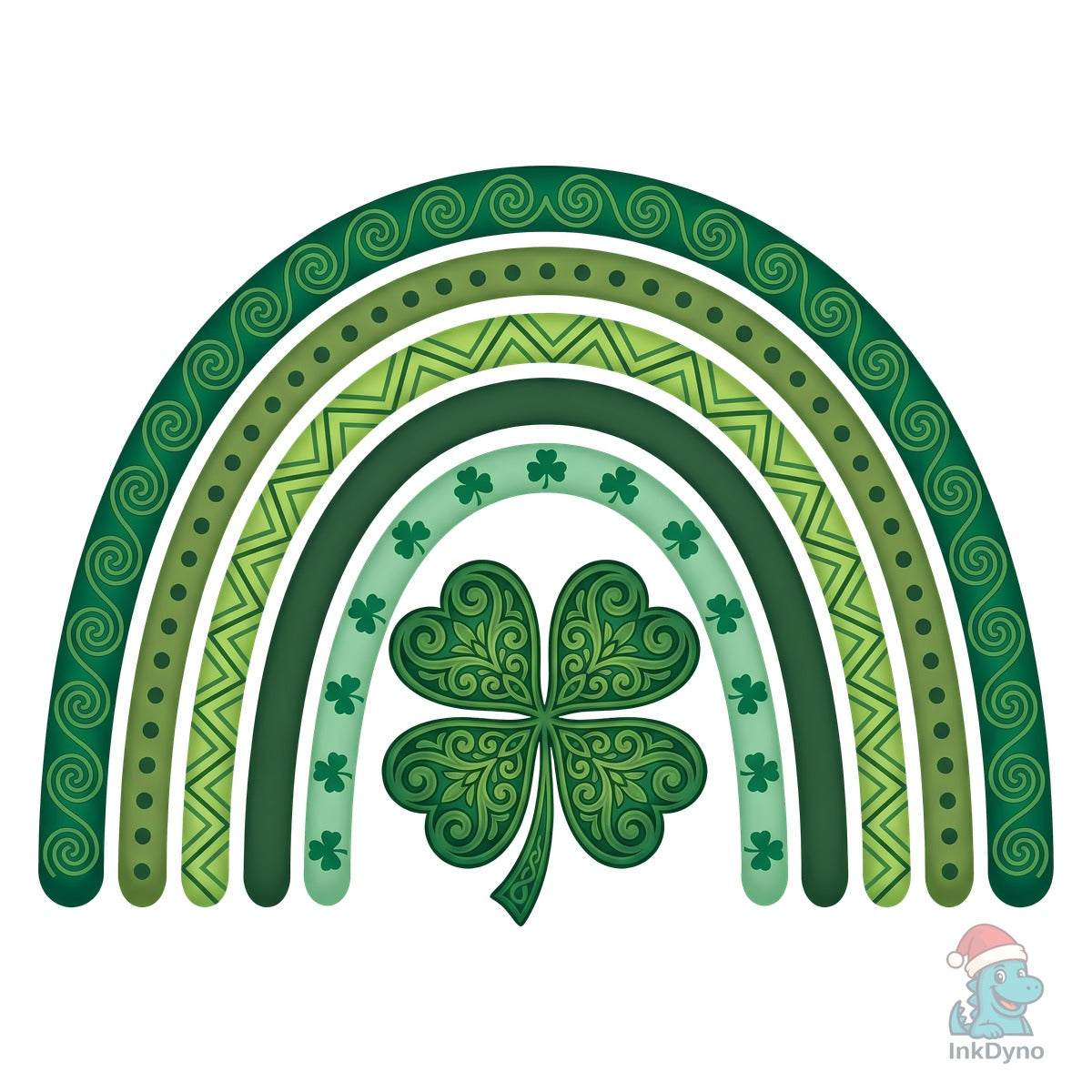 St. Patrick's Day Green Rainbow