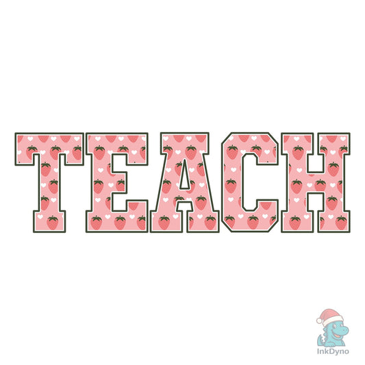 Trendy Retro Teach Cute Strawberry - DTF Transfer
