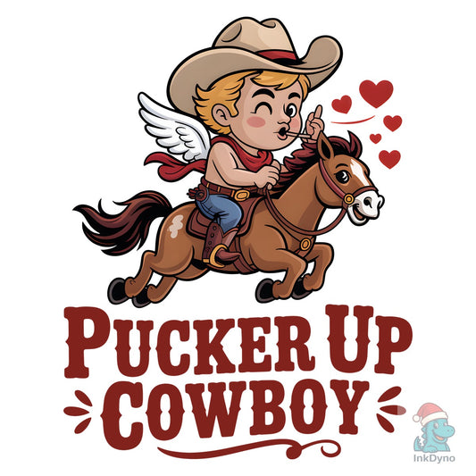 Pucker Up Cowboy - DTF Transfer