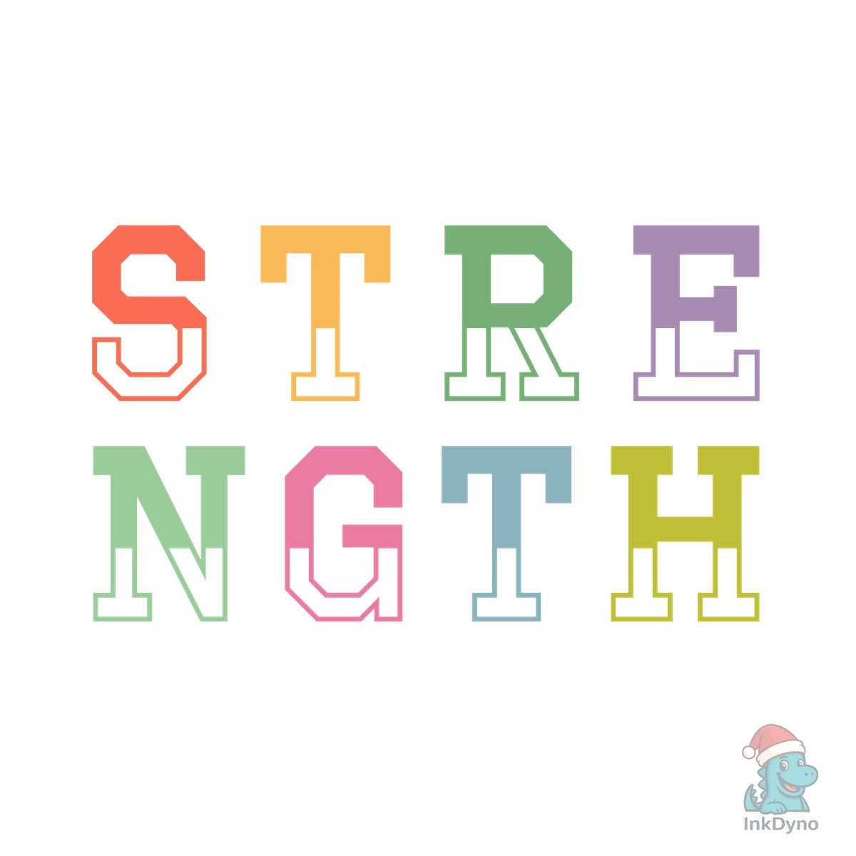 Strength Motivational T Shirt Design