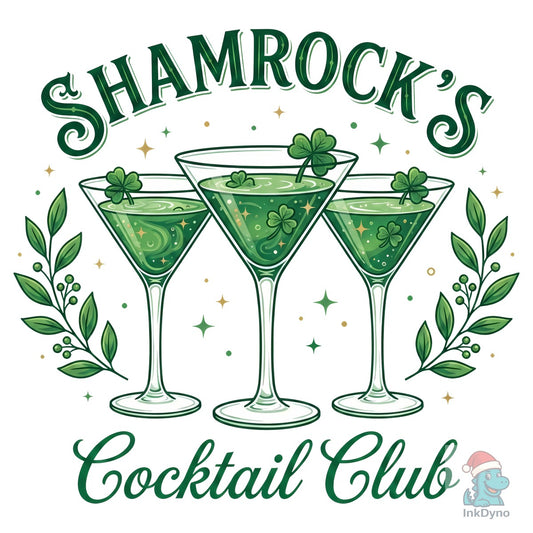 Shamrock Cocktail Club St Patrick's - DTF Transfer