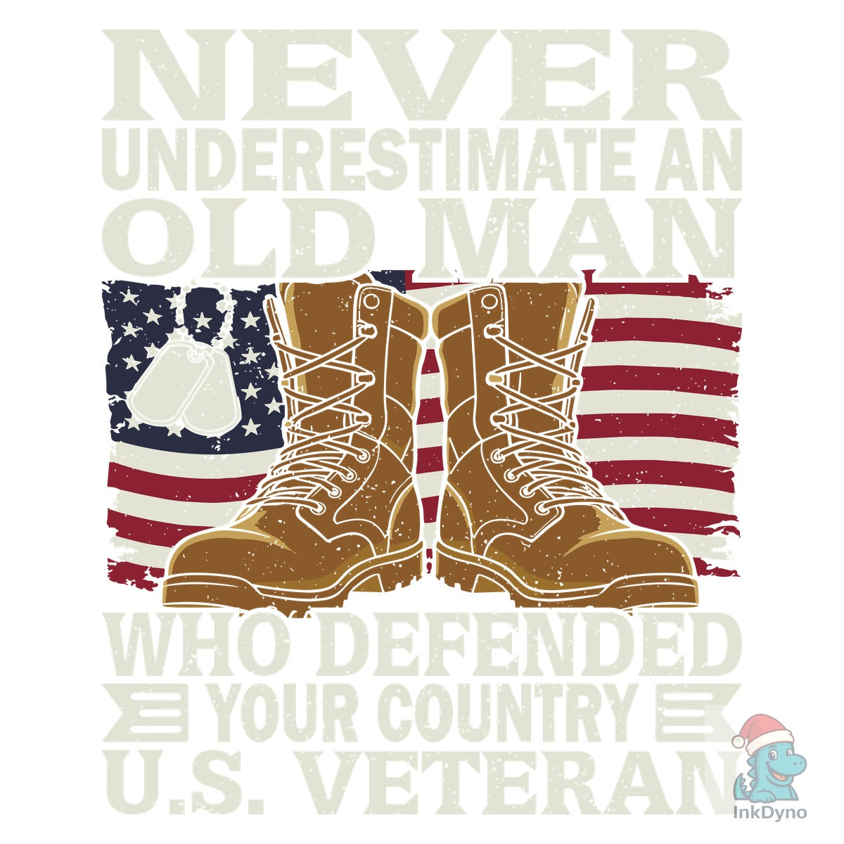 Old Man US Veteran Defender T-Shirt