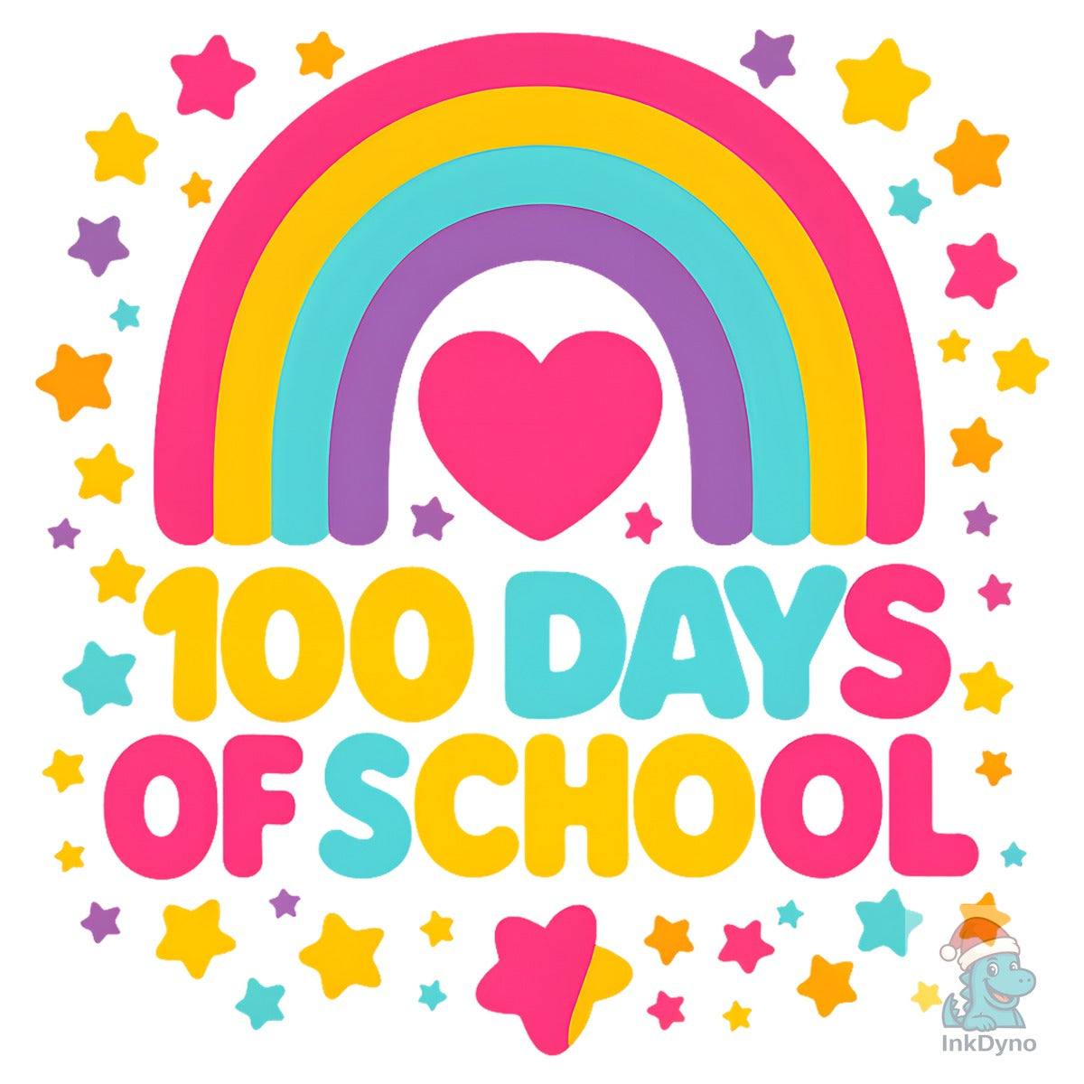 Rainbow 100 Days of School Design