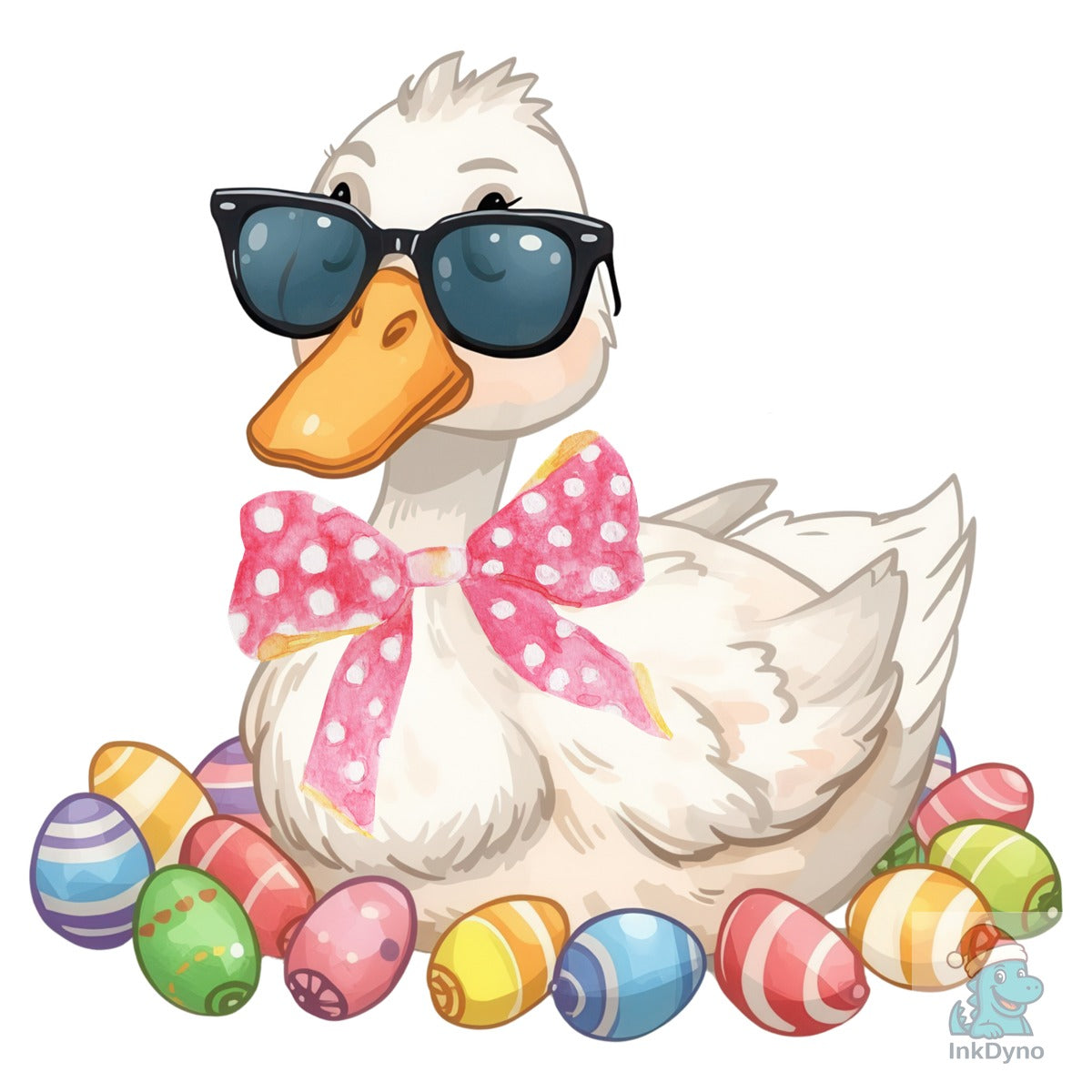 Watercolor Cool Goose Easter Vibes