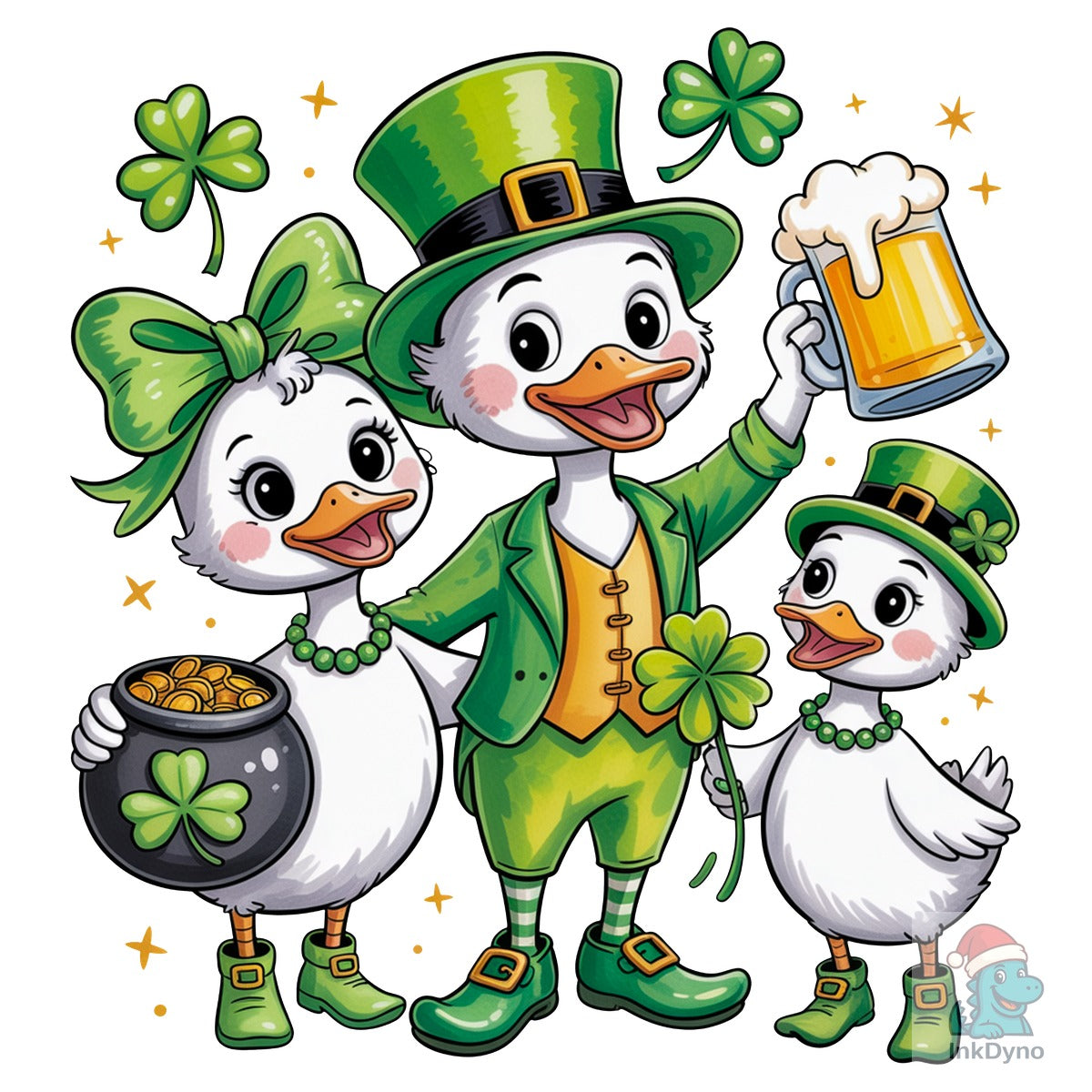 St Patrick Duck Family Design