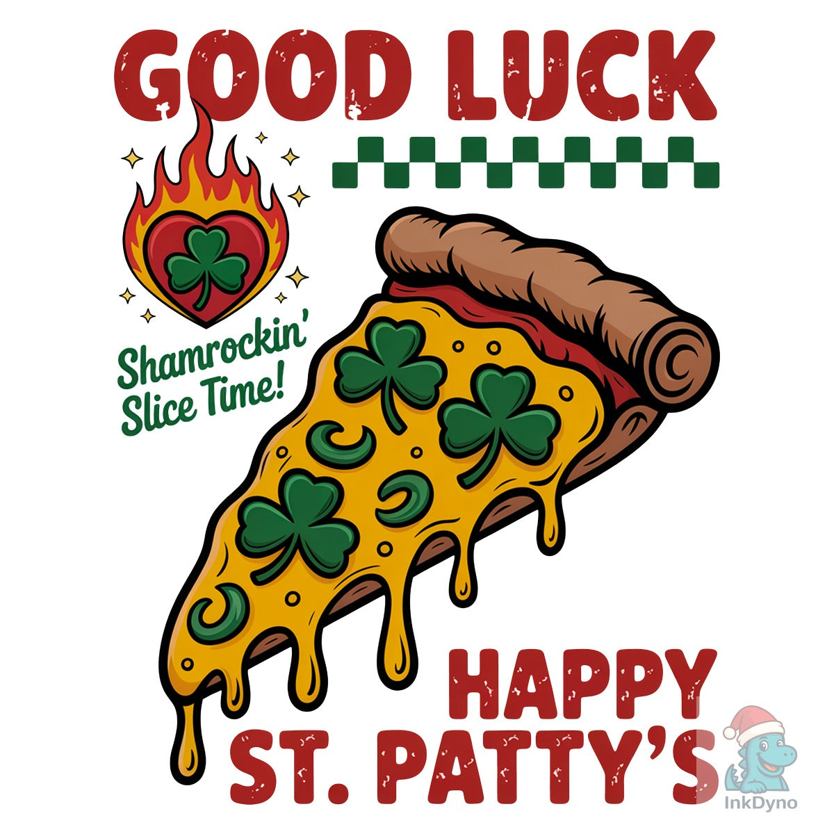 St Patricks Day Pizza Design