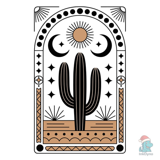 Cactus Desert T Shirt Design - DTF Transfer