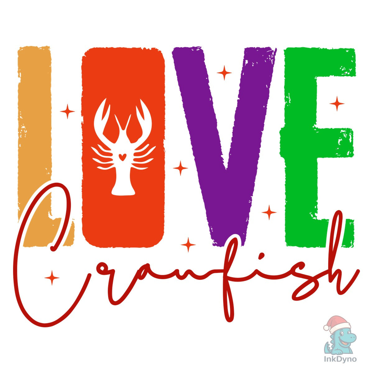 Mardi Gras Love Crawfish