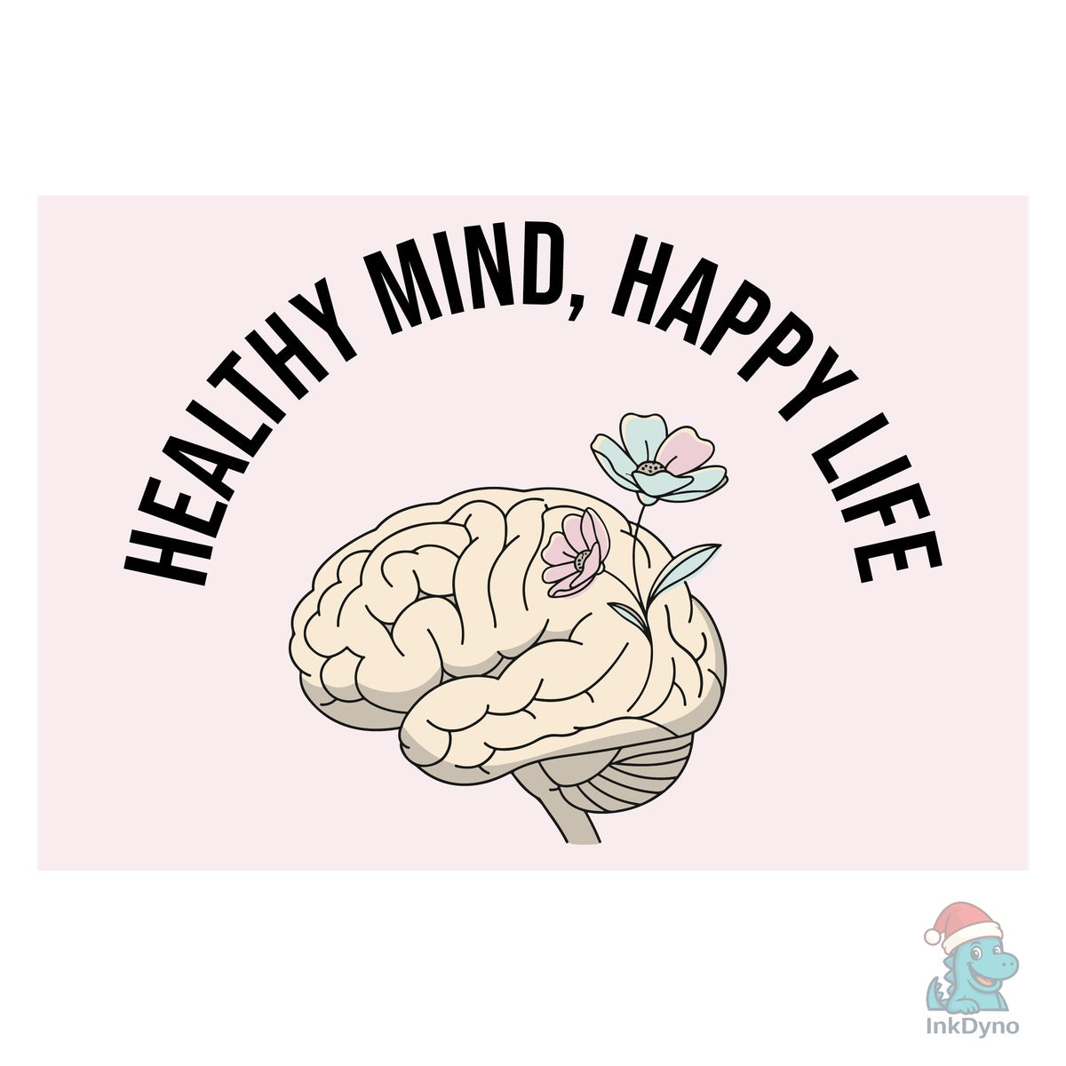 The Healthy Mind Happy Life Floral Tee