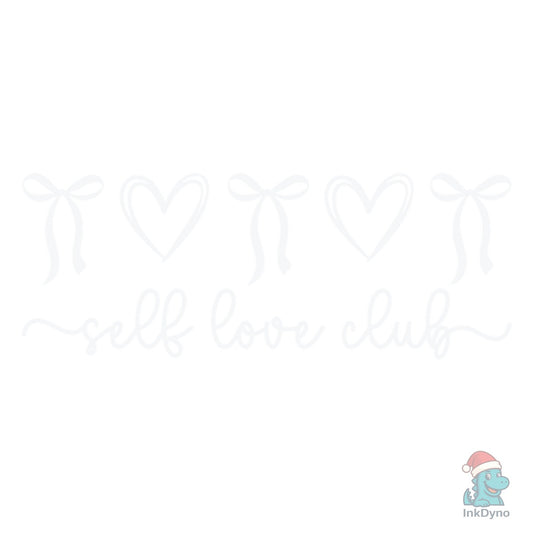 Coquette Valentine Self Love Club Heart - DTF Transfer