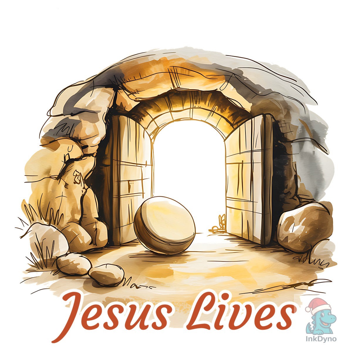 Jesus Lives Christian Easter Design
