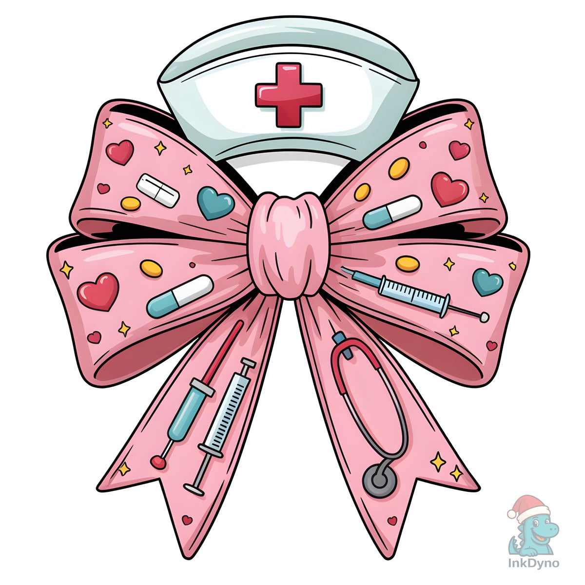 Nurse Coquette Bow Sublimation