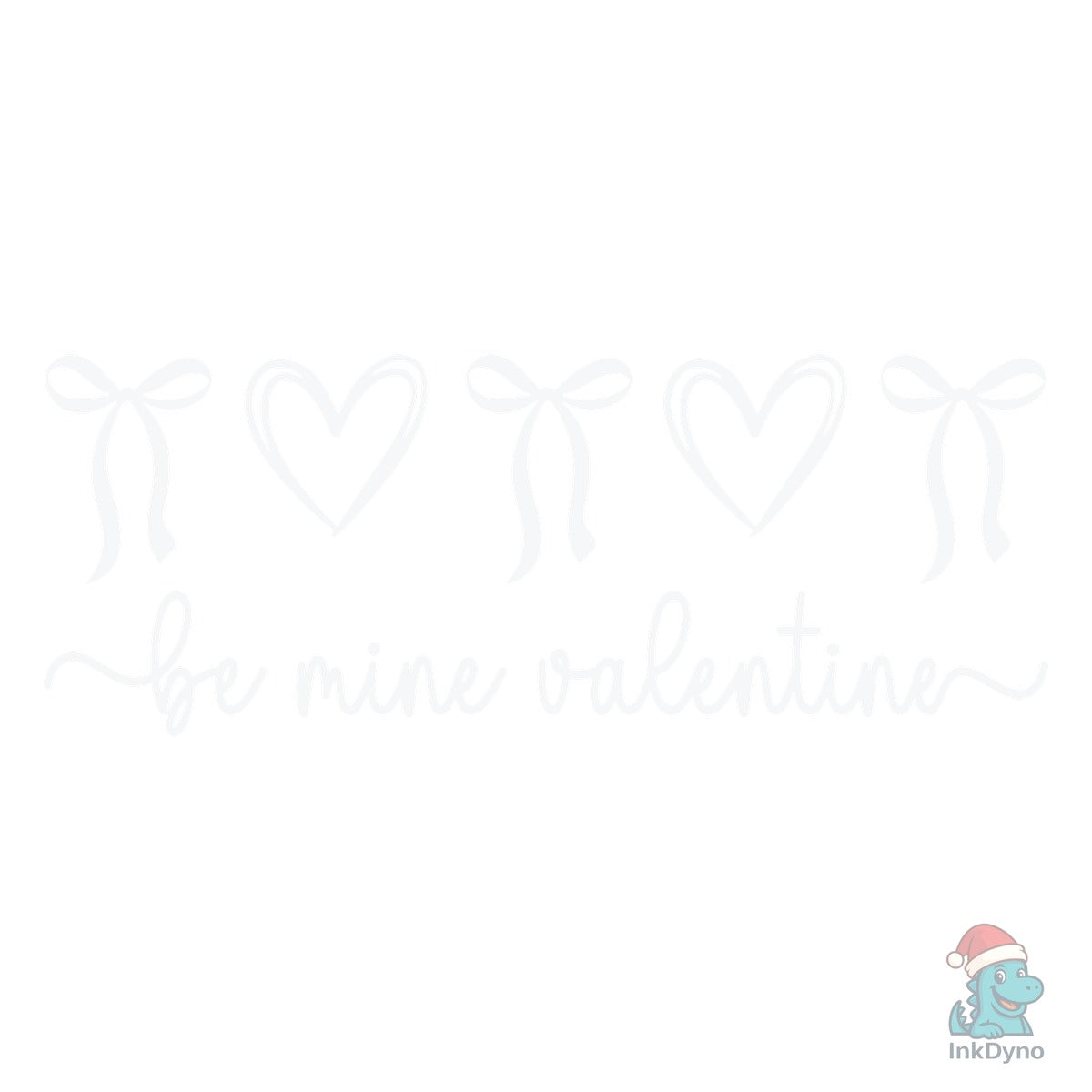 Be Mine Valentine Coquette Bow Heart