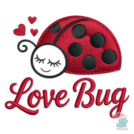 Ladybug Love Bug Heart Design - DTF Transfer