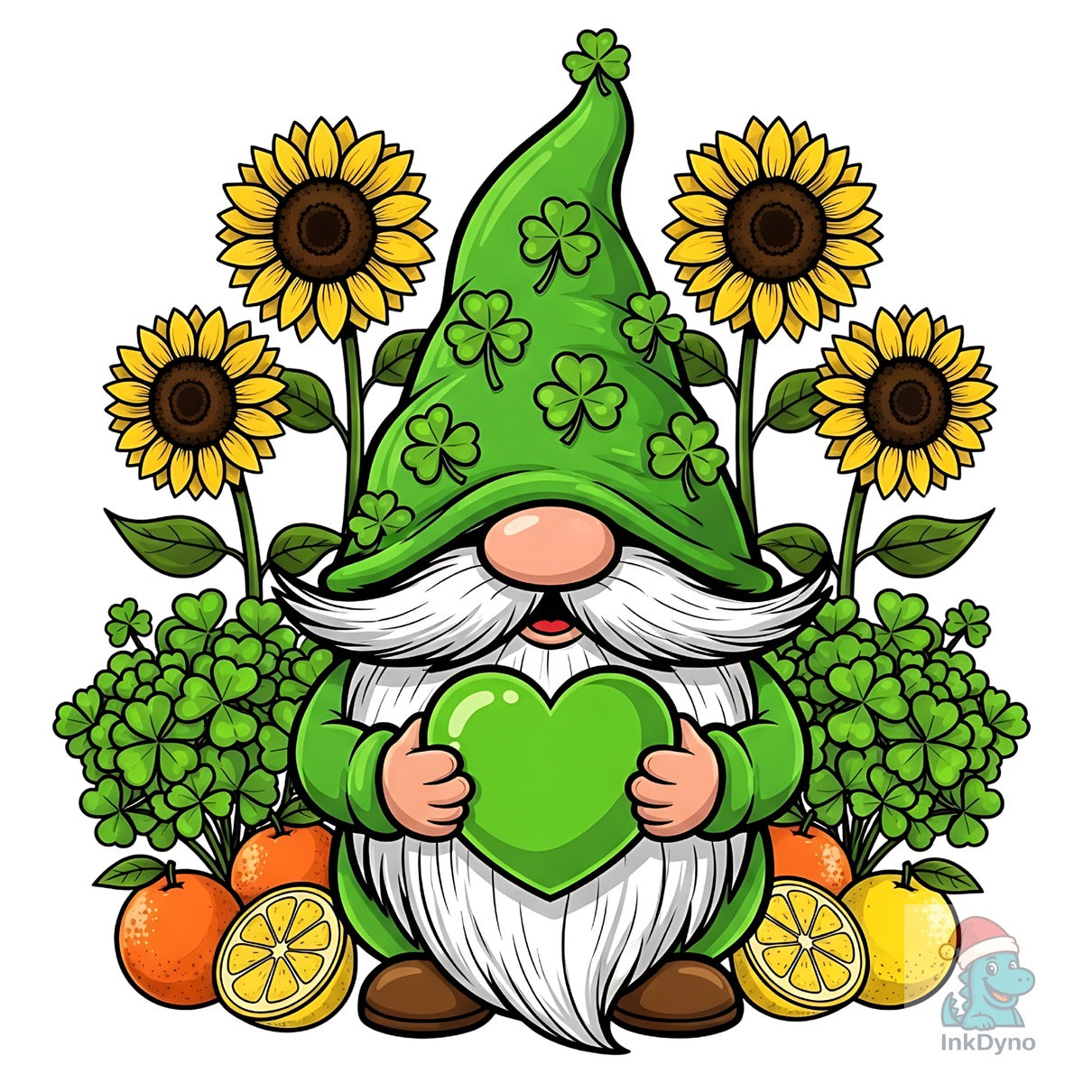 St Patrick Gnome Shamrock