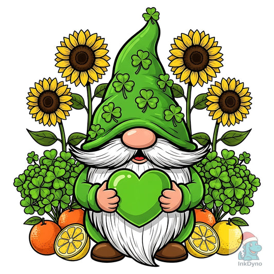 St Patrick Gnome Shamrock - DTF Transfer