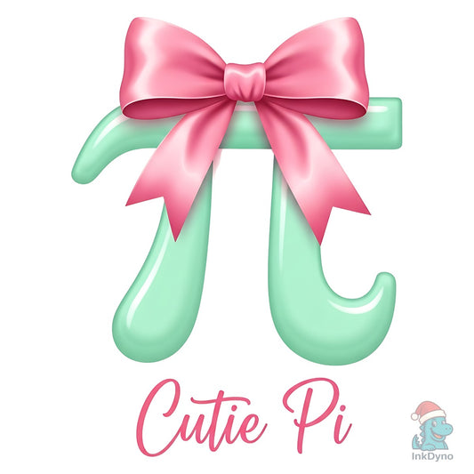 Cutie Pi Bow Math Girl Theme - DTF Transfer