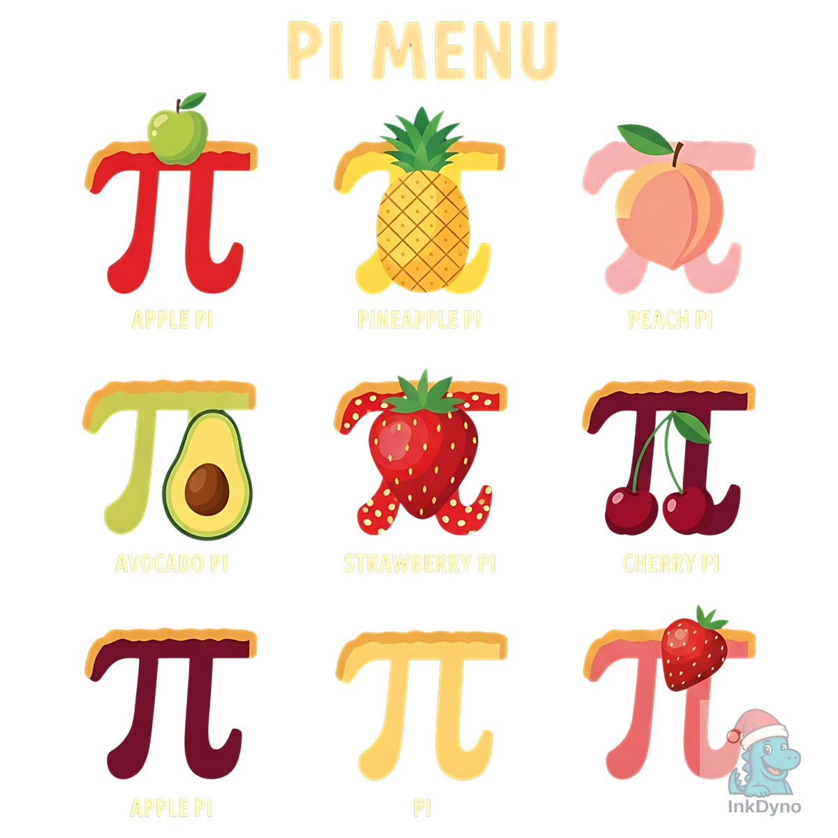 Pi Menu Funny Math