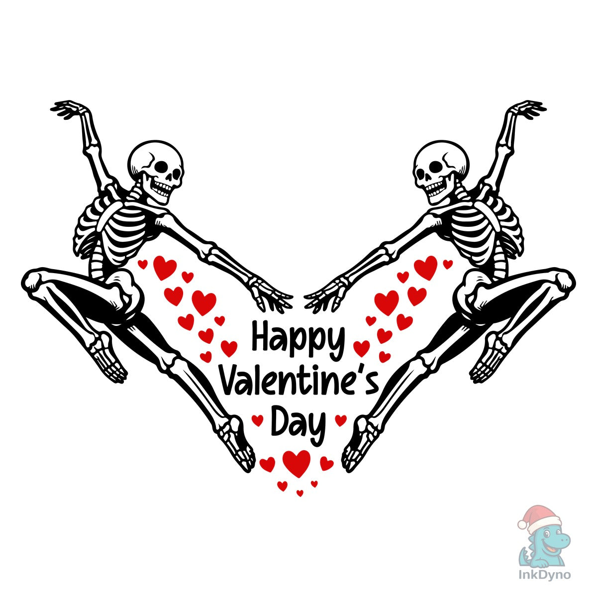 Skeleton Couple Heart Love Love