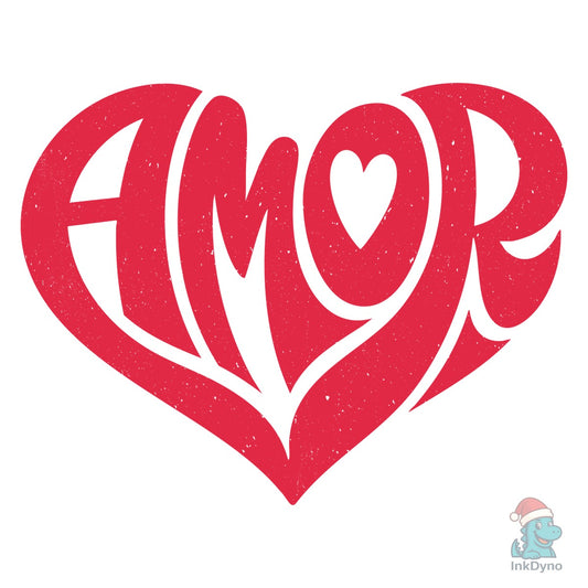 Valentine Amor Heart - DTF Transfer