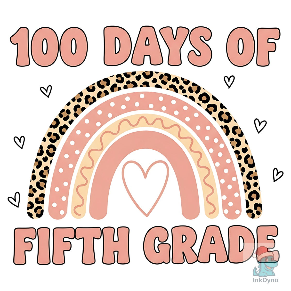 100 Days Fifth Grade Rainbow