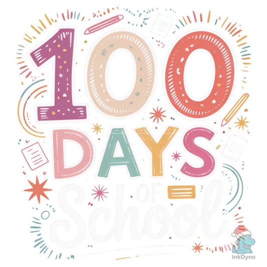 Happy 100 Days of School Teacher - DTF Transfer