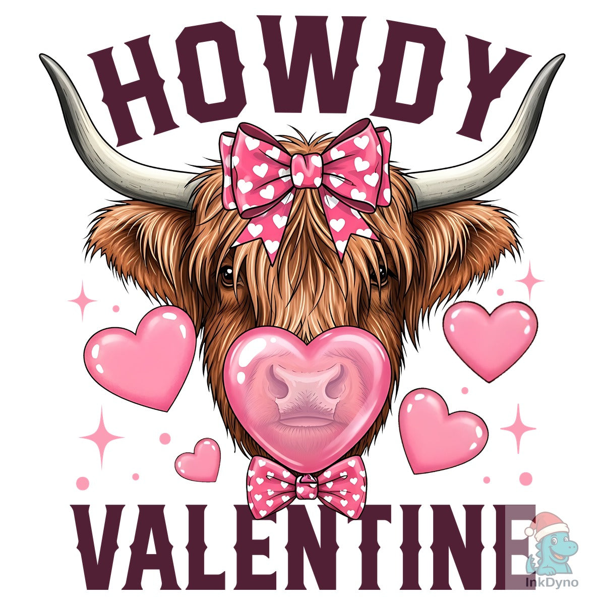 Howdy Cow Valentine's Day T-Shirt