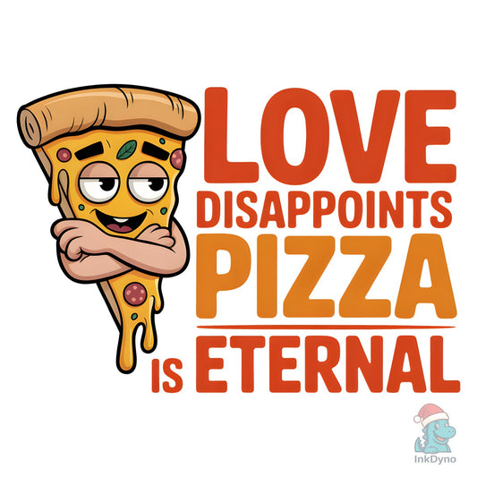 Love Disappoints Pizza is Eternal - DTF Transfer