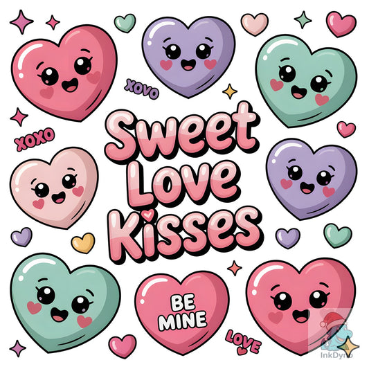 Sweet Love Kisses - DTF Transfer