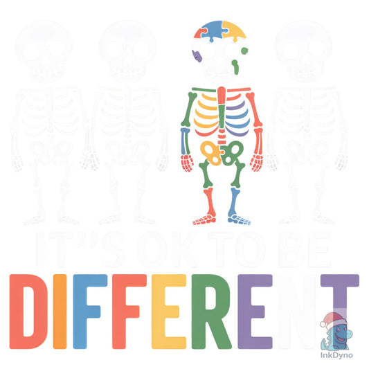 It's OK to Be Different Autism Tee - DTF Transfer