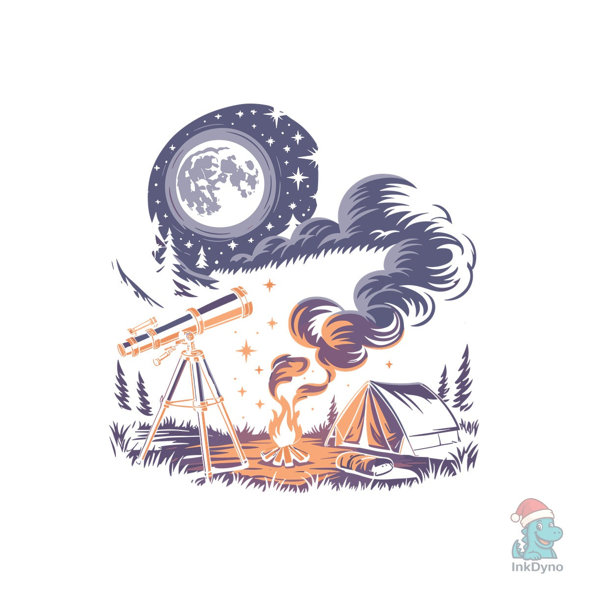 Midnight Explorer Stargazing Design