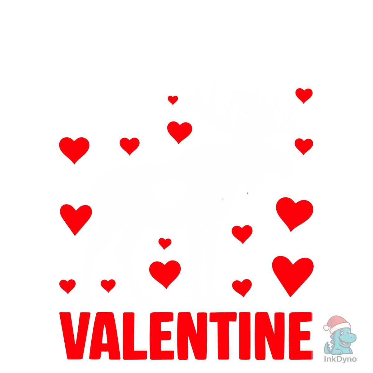 Moose Love Valentine's Day T-Shirt