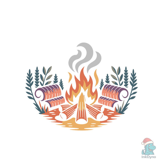 Camping After Dark T-shirt Design - DTF Transfer