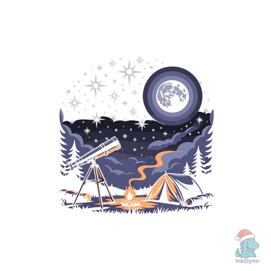 Chasing Stars Night Sky Camping Design - DTF Transfer