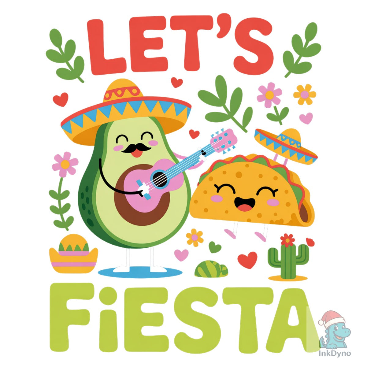 Let's Fiesta Cute Avocado Taco