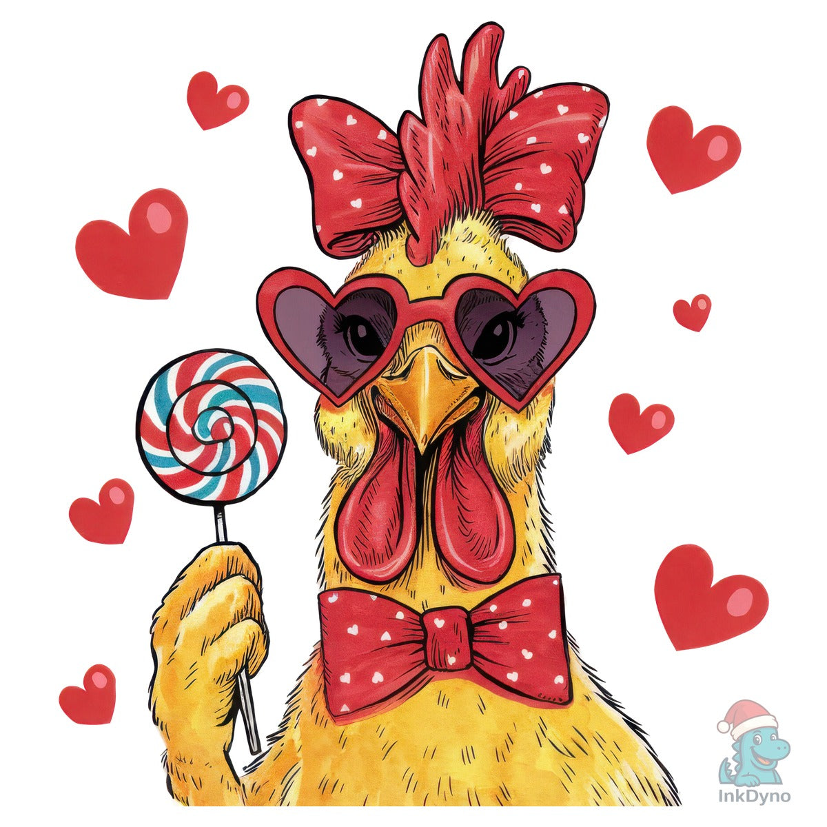 Funny Coquette Chicken Hearts