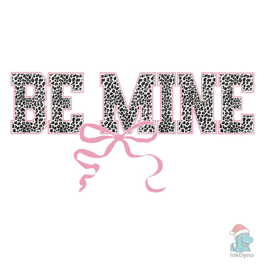 Preppy Coquette Be Mine Leopard Print - DTF Transfer