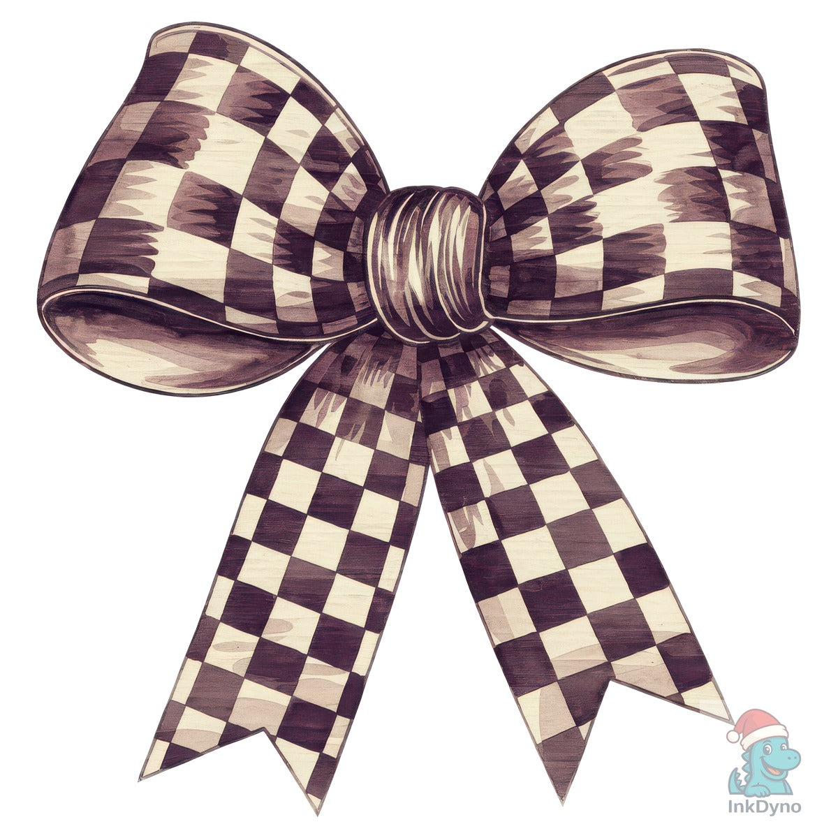 Retro Checkered Coquette Bow