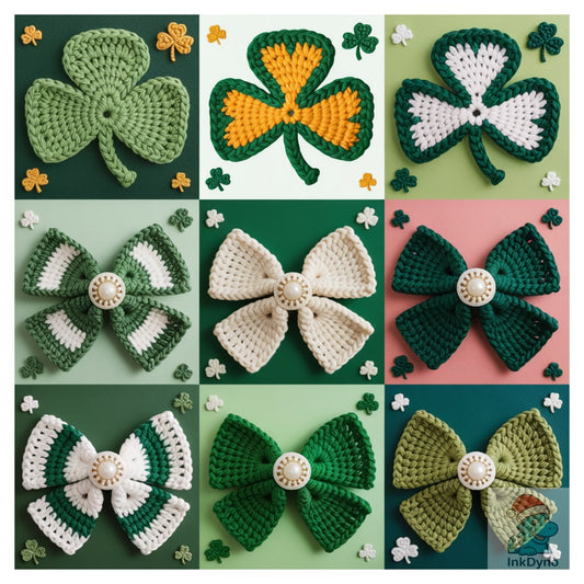 Shamrock Pattern Tile Lucky - DTF Transfer
