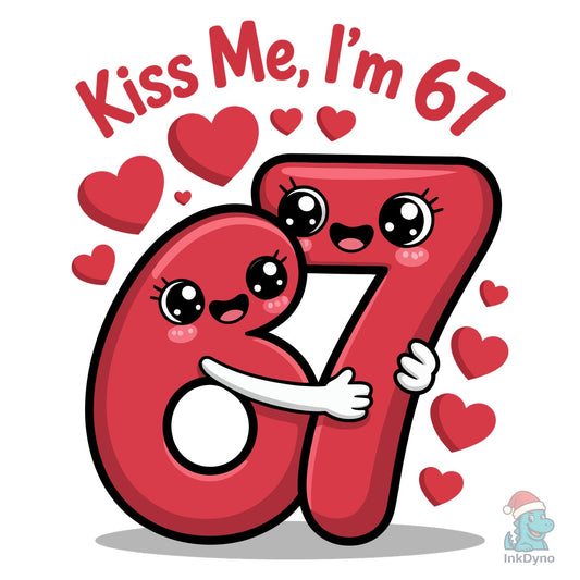 Cute 67 Valentine Hug - DTF Transfer