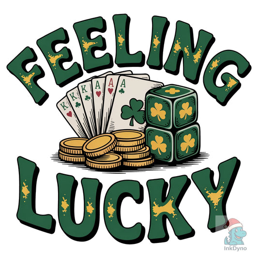 Feeling Lucky Playing Cards Patrick - DTF Transfer