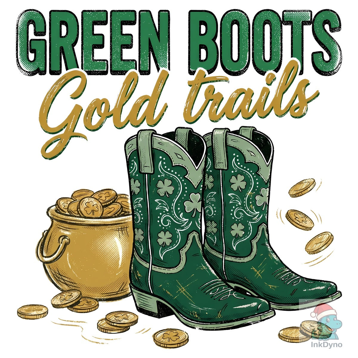 Green Boots Gold Trails St Patrick's Day
