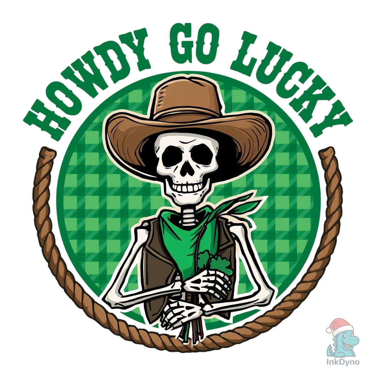 Howdy Go Lucky St.Patrick's Day Skeleton