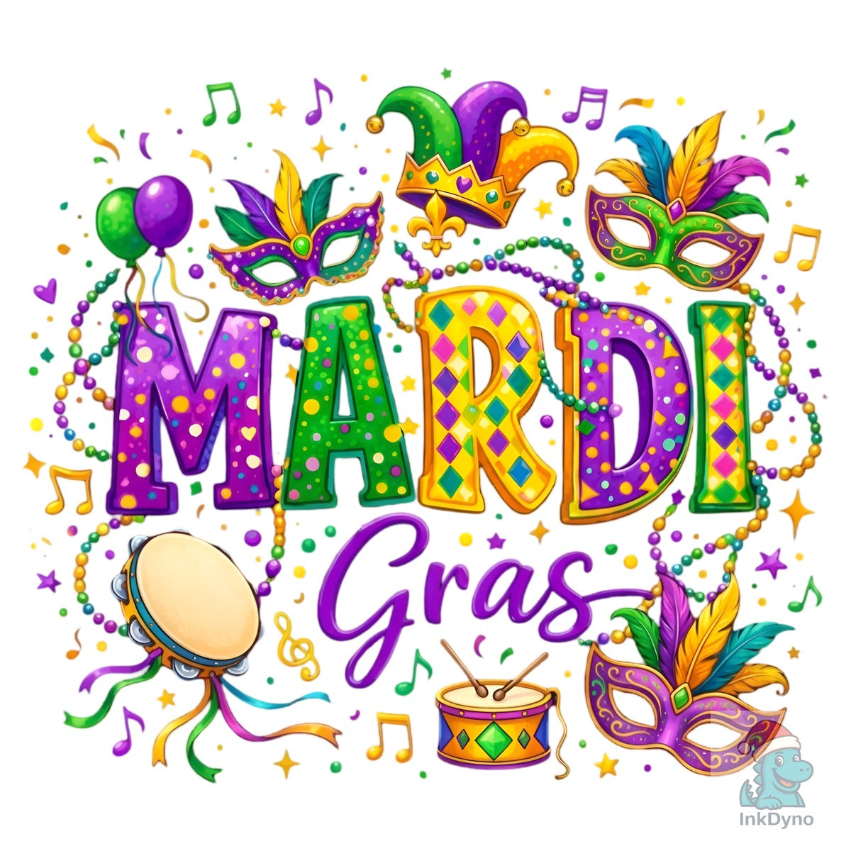 Mardi Gras Music Carnival Art