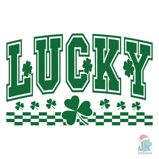 Retro Shamrock Lucky Clover - DTF Transfer