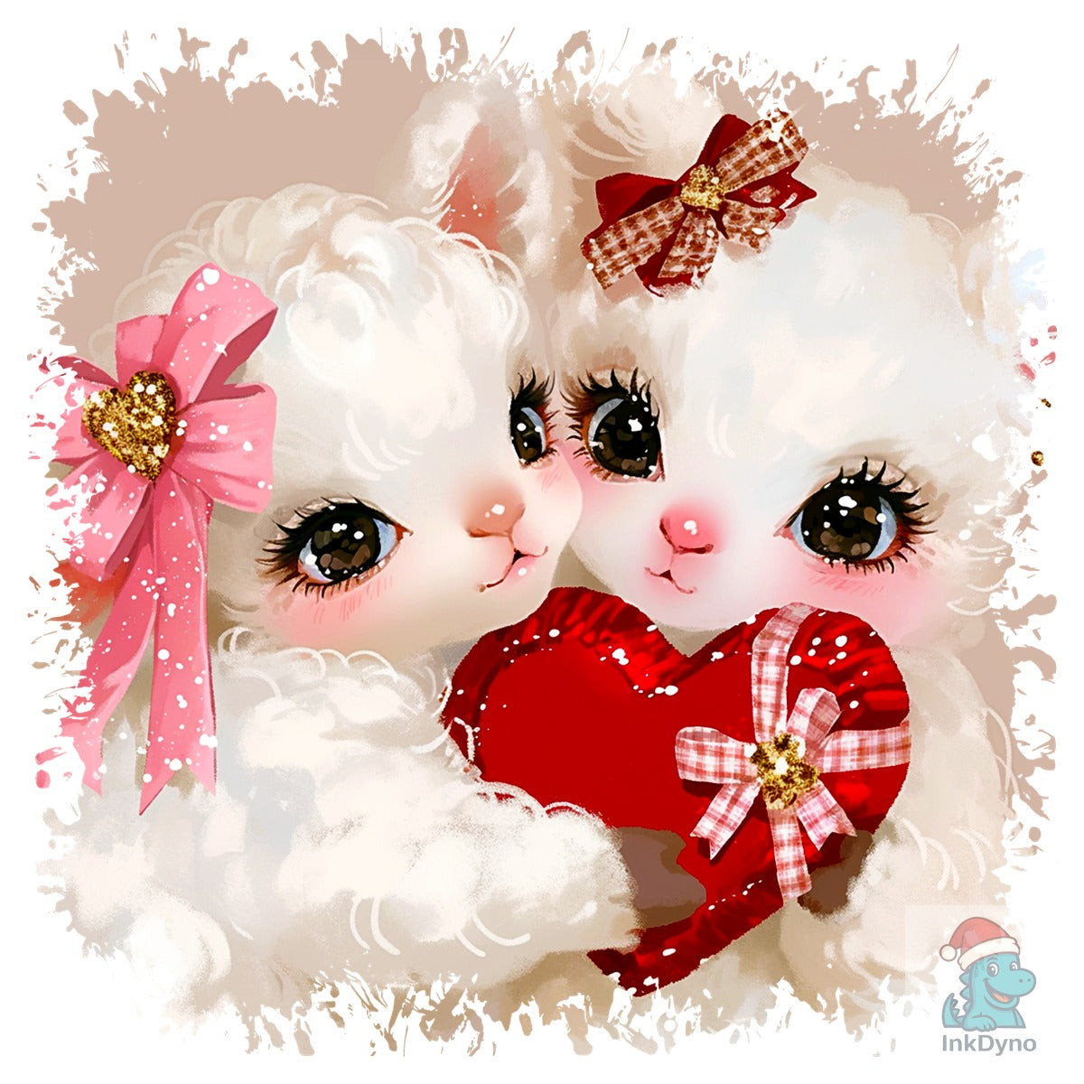 Lamb Valentine Square Tshirt