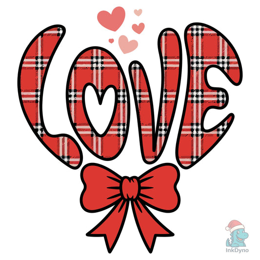 Love Heart Cute Coquette Valentines - DTF Transfer